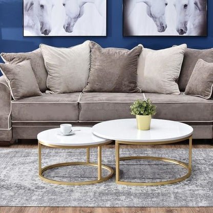 طقم ترابيزات قهوة قطعتين