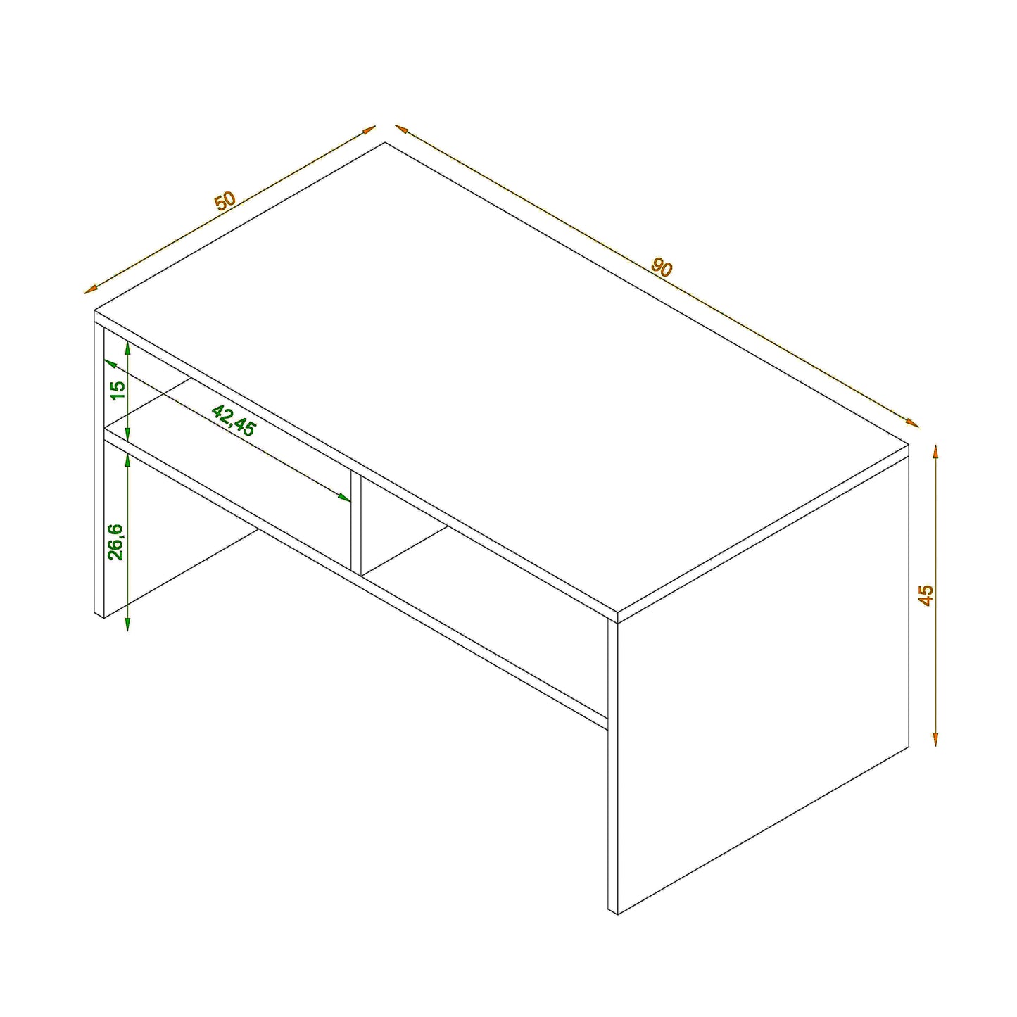 ترابيزة قهوة 50×90سم- ZAF4