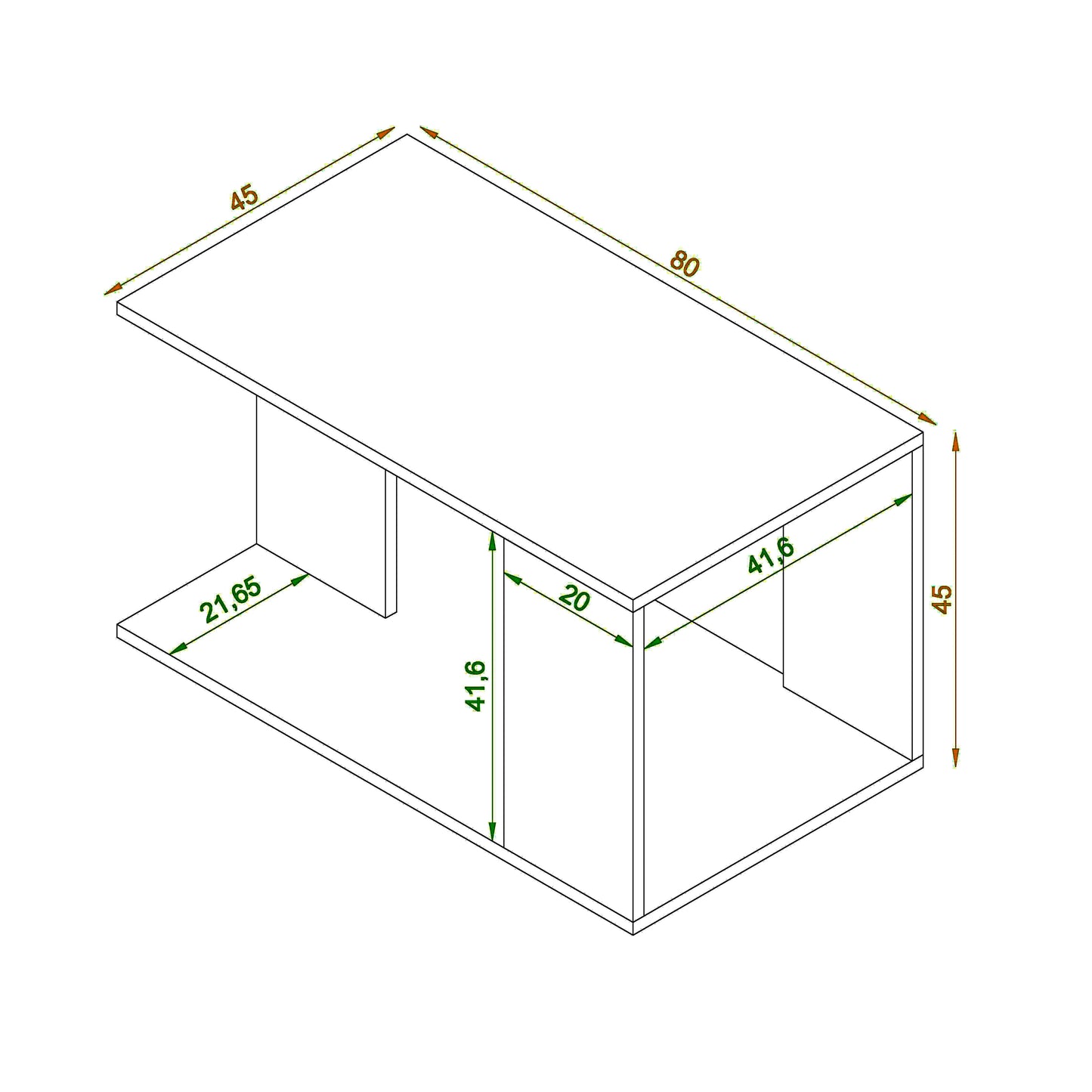 ترابيزة قهوة 45×80سم- ZAF7