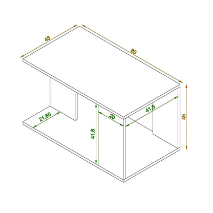 Coffee table 45 x 80 cm - ZAF7