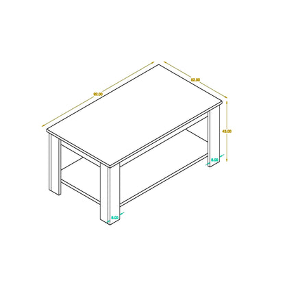 Coffee table 52 x 92 cm - ZAF17