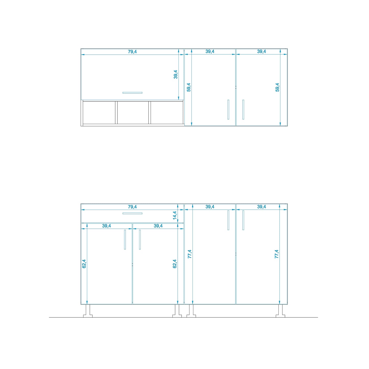 Kitchen - 2 pieces - ZAF182