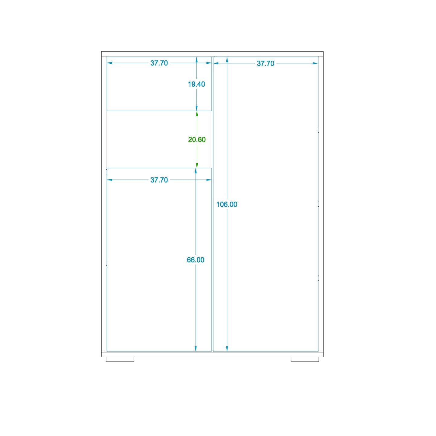 Shoe rack 35 x 80 cm - ZAF134