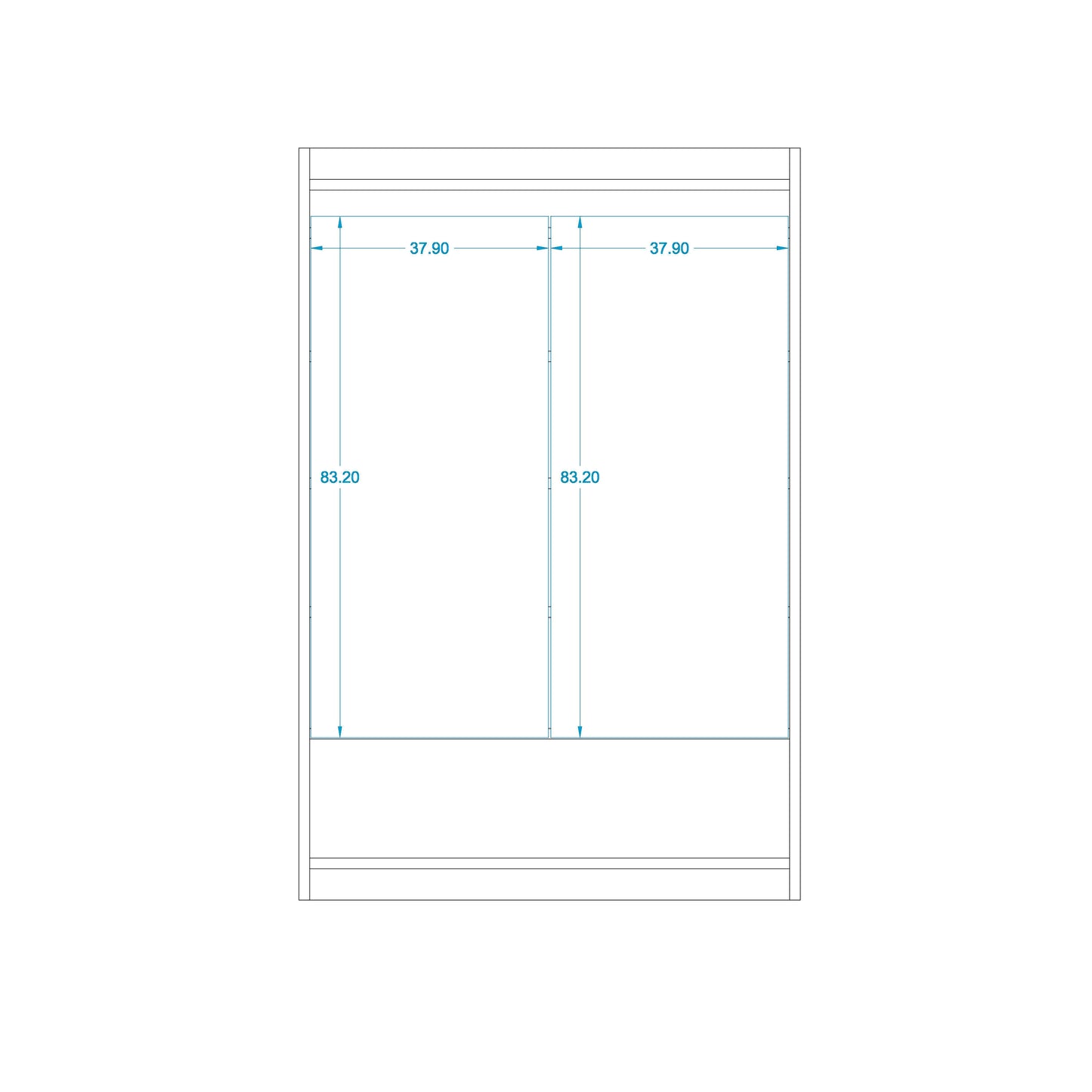 Shoe rack 35 x 80 cm - ZAF143