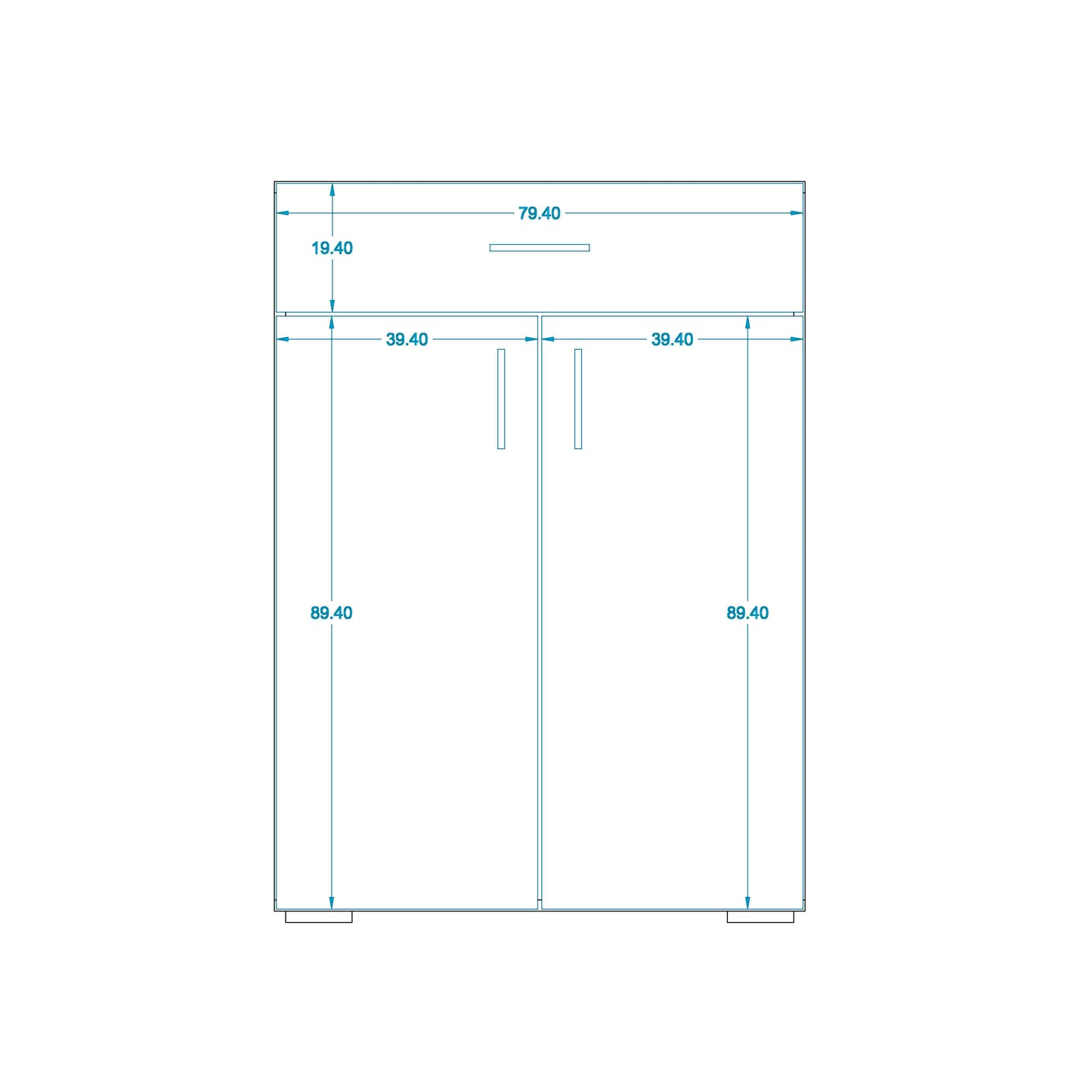 Shoe rack 37 x 80 cm - ZAF154