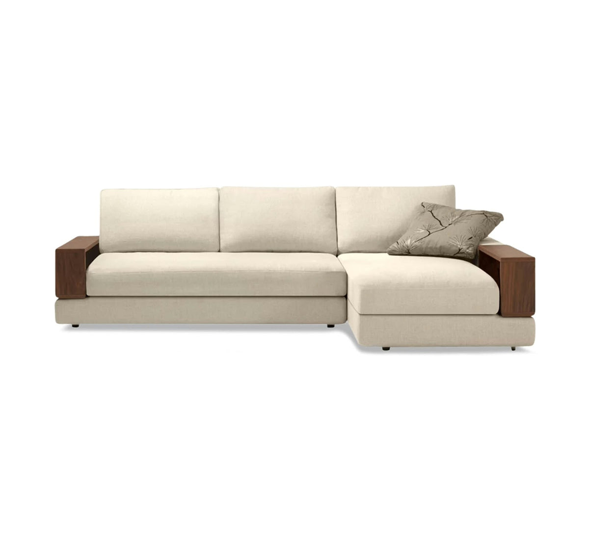 Beech wood corner sofa 250x160cm - DECO397
