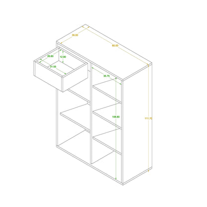 Shoe rack 35 x 80 cm - ZAF133