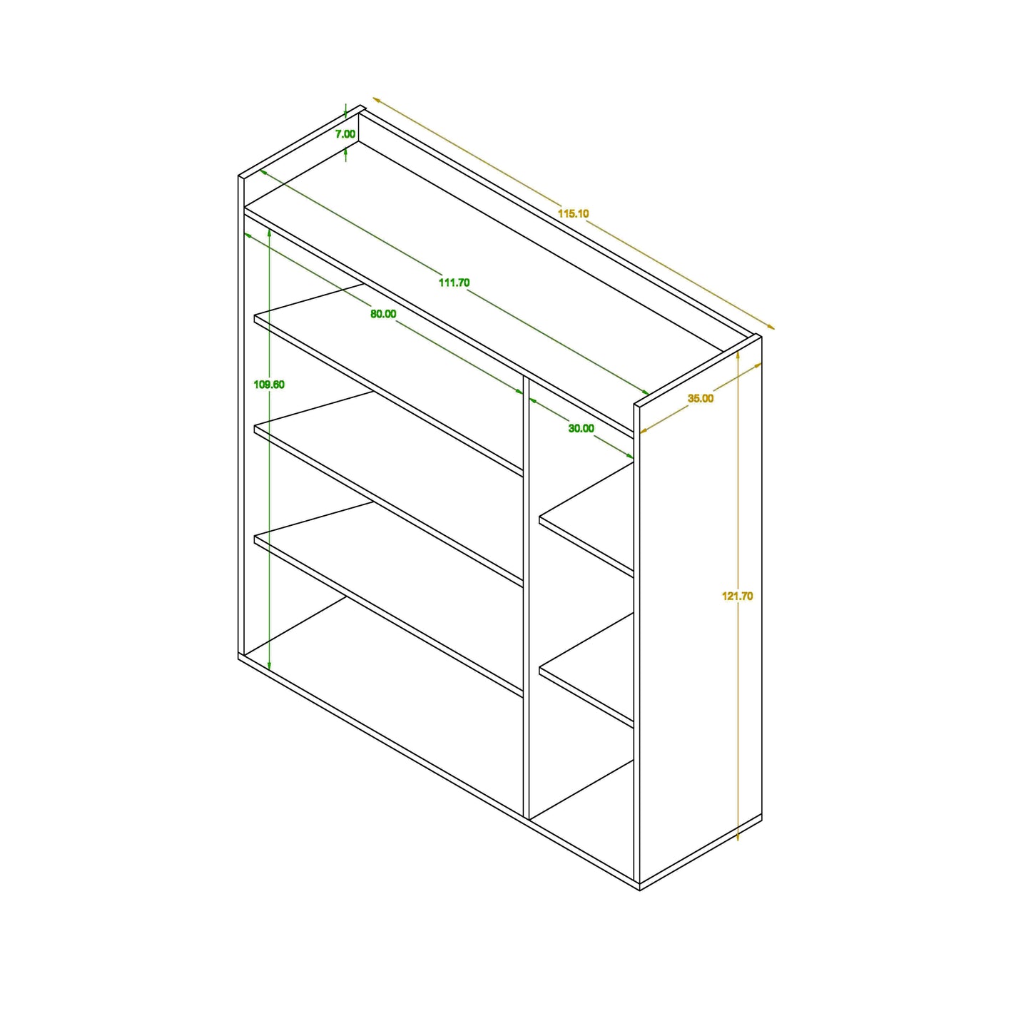 Shoe rack 35 x 115 cm - ZAF137