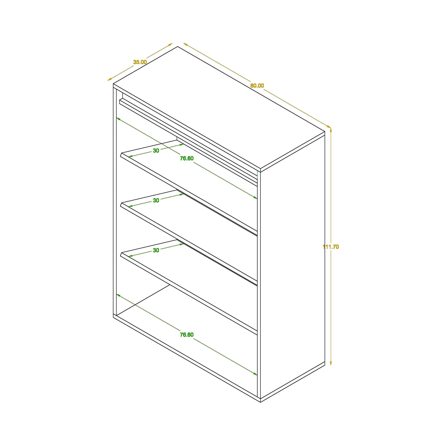 Shoe rack 35 x 80 cm - ZAF147