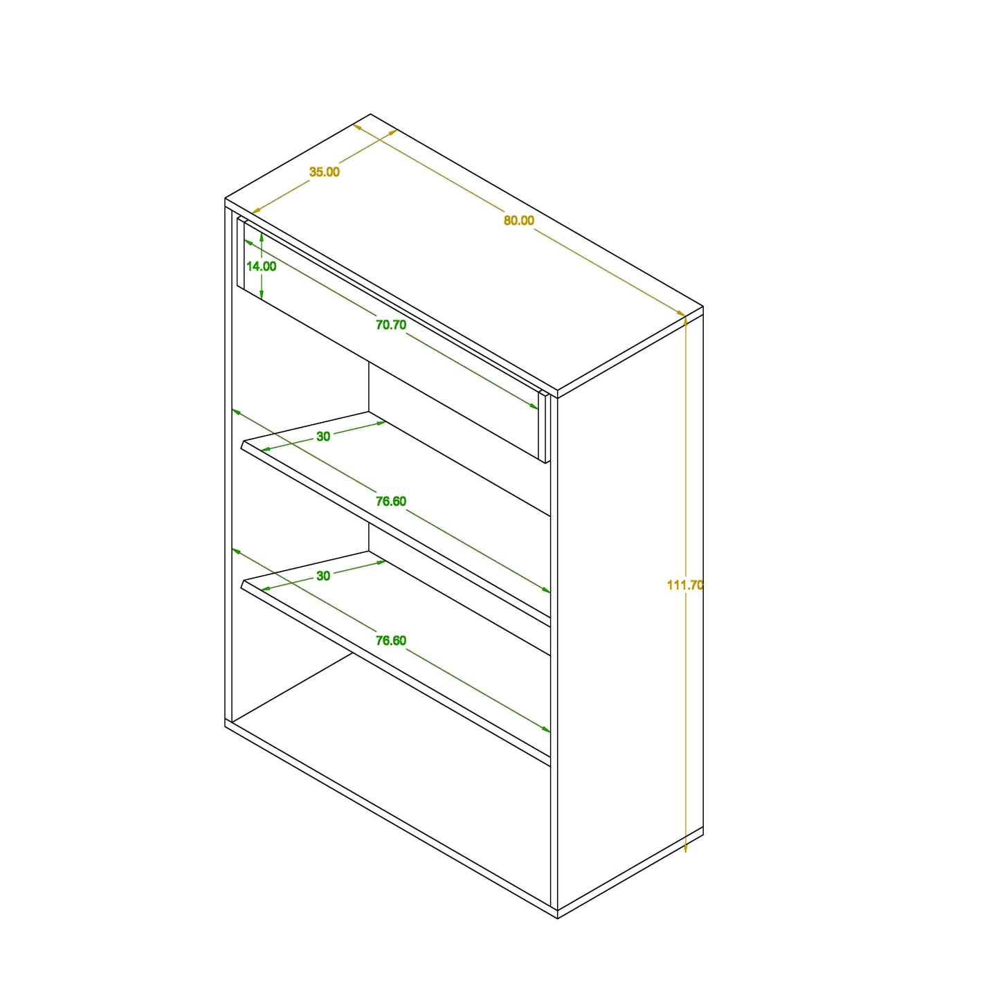 Shoe rack 37 x 80 cm - ZAF152