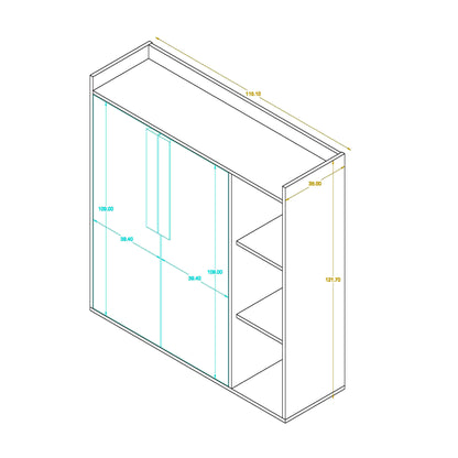 Shoe rack 35 x 115 cm - ZAF136