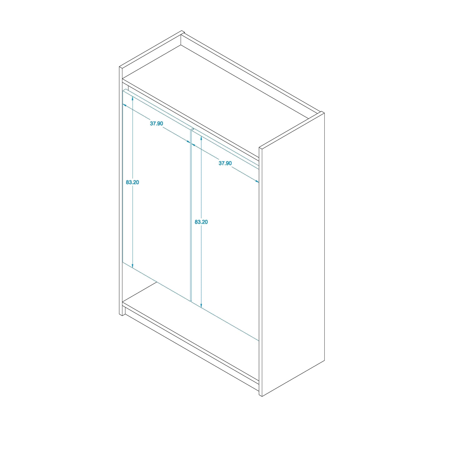 Shoe rack 35 x 80 cm - ZAF143