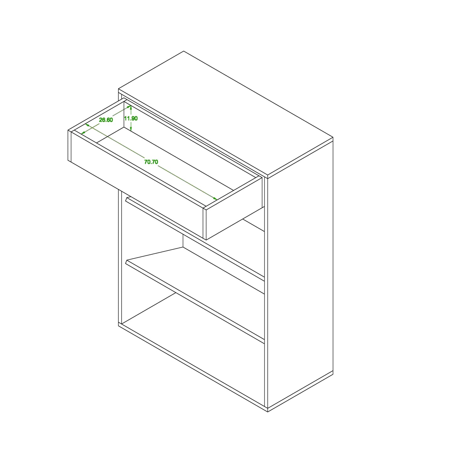 Shoe rack 37 x 80 cm - ZAF154