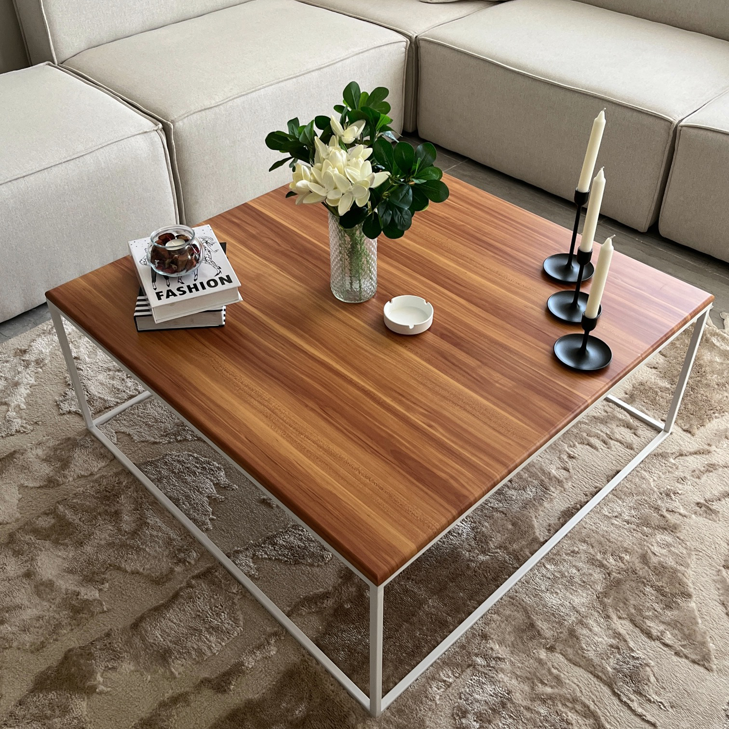 ترابيزة قهوة 93×93سم - LOG792