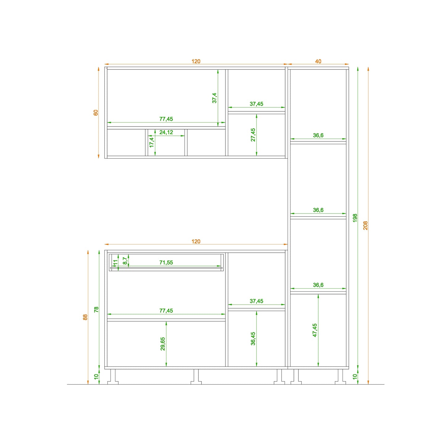 Kitchen - 3 pieces - ZAF180