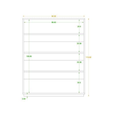 Shoe rack 37 x 90 cm - ZAF155