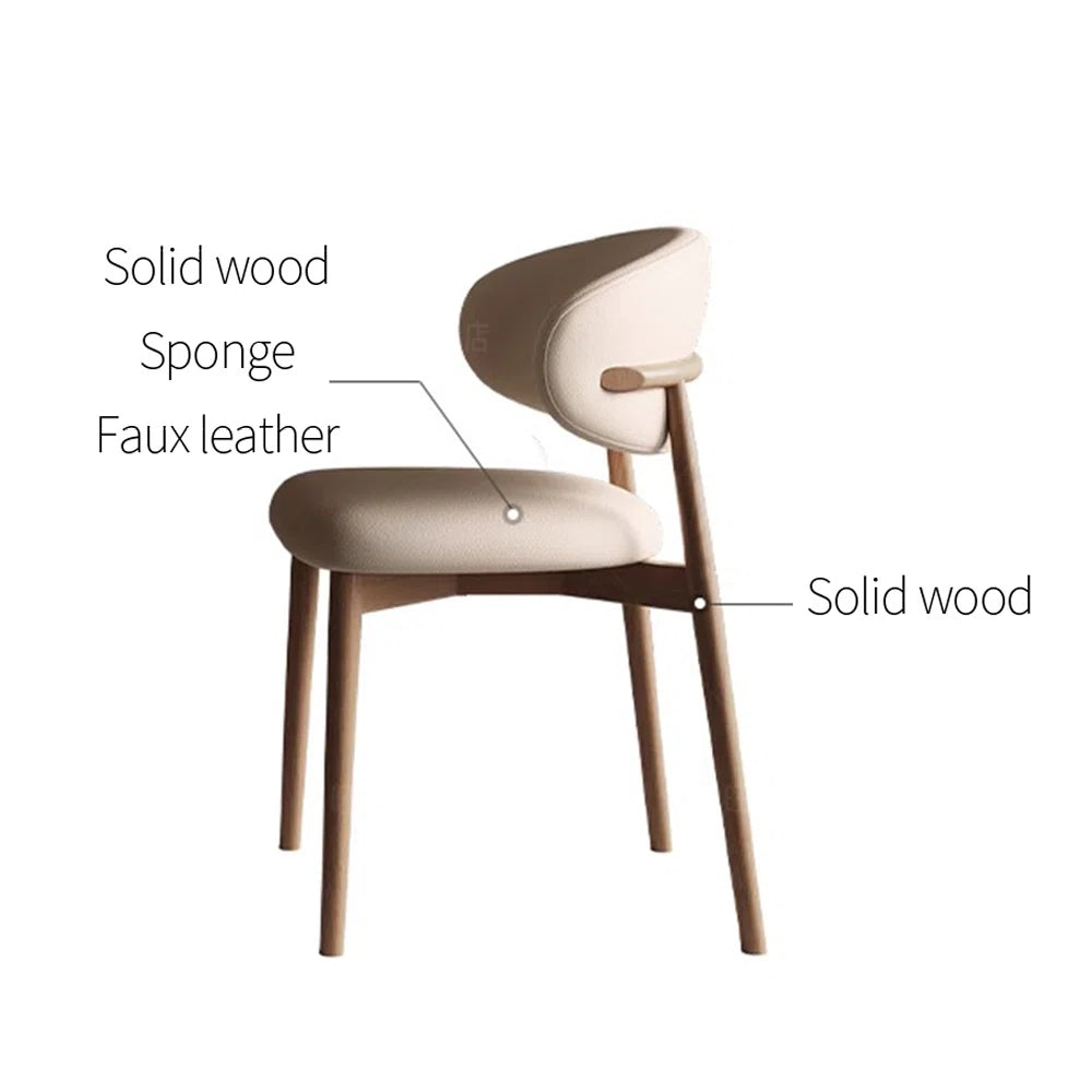 Beech wood dining table - 5 pieces - HMS55