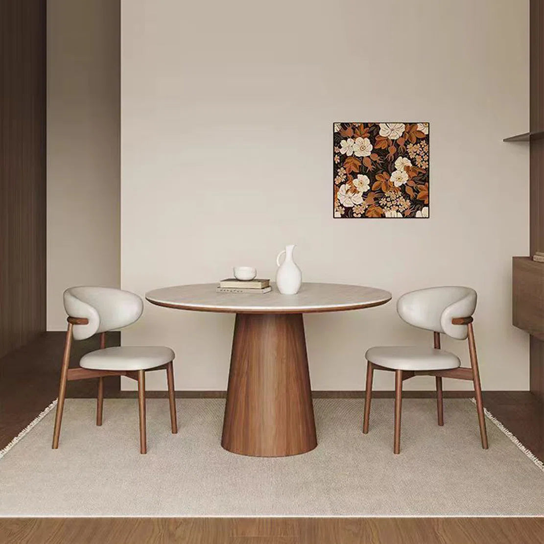 Beech Wood Dining Table - 5 Pieces - HMS47