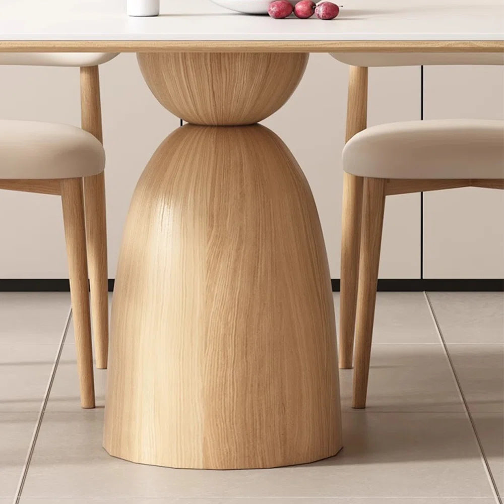 ترابيزة سفرة خشب زان - 5 قطع - HMS51