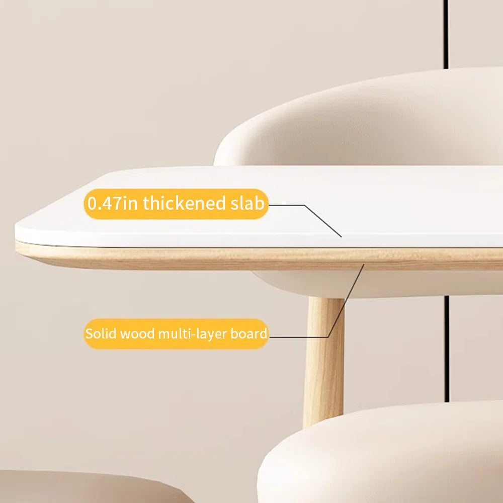 ترابيزة سفرة خشب زان - 5 قطع - HMS51