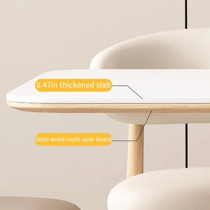 ترابيزة سفرة خشب زان - 5 قطع - HMS51