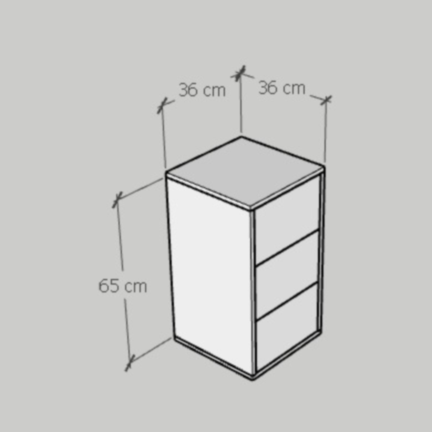 وحدة أدراج 65×36سم - FAN710
