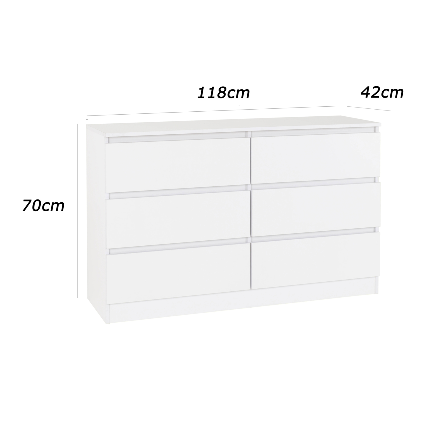 وحدة أدراج 118×42سم - FAN793