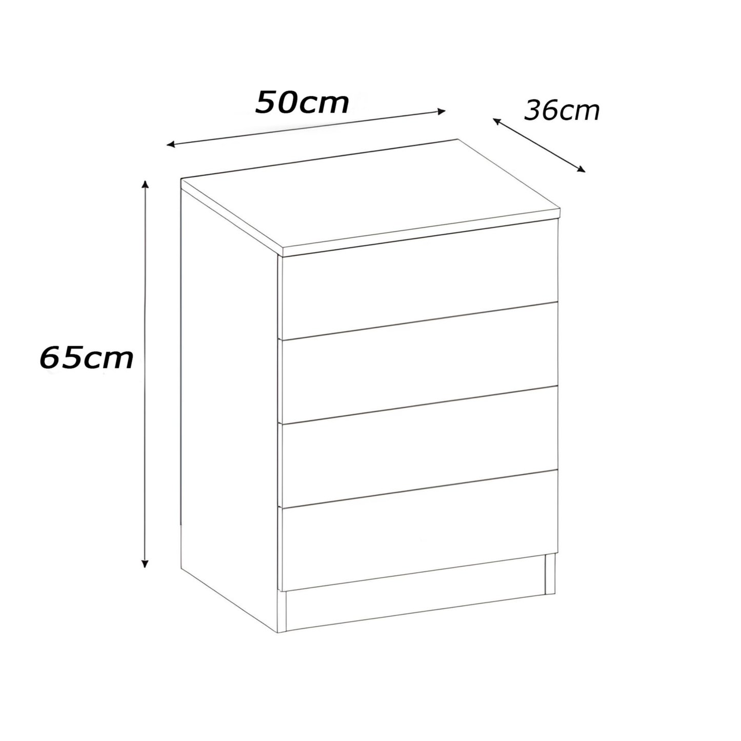 وحدة أدراج 65×36سم - FAN822