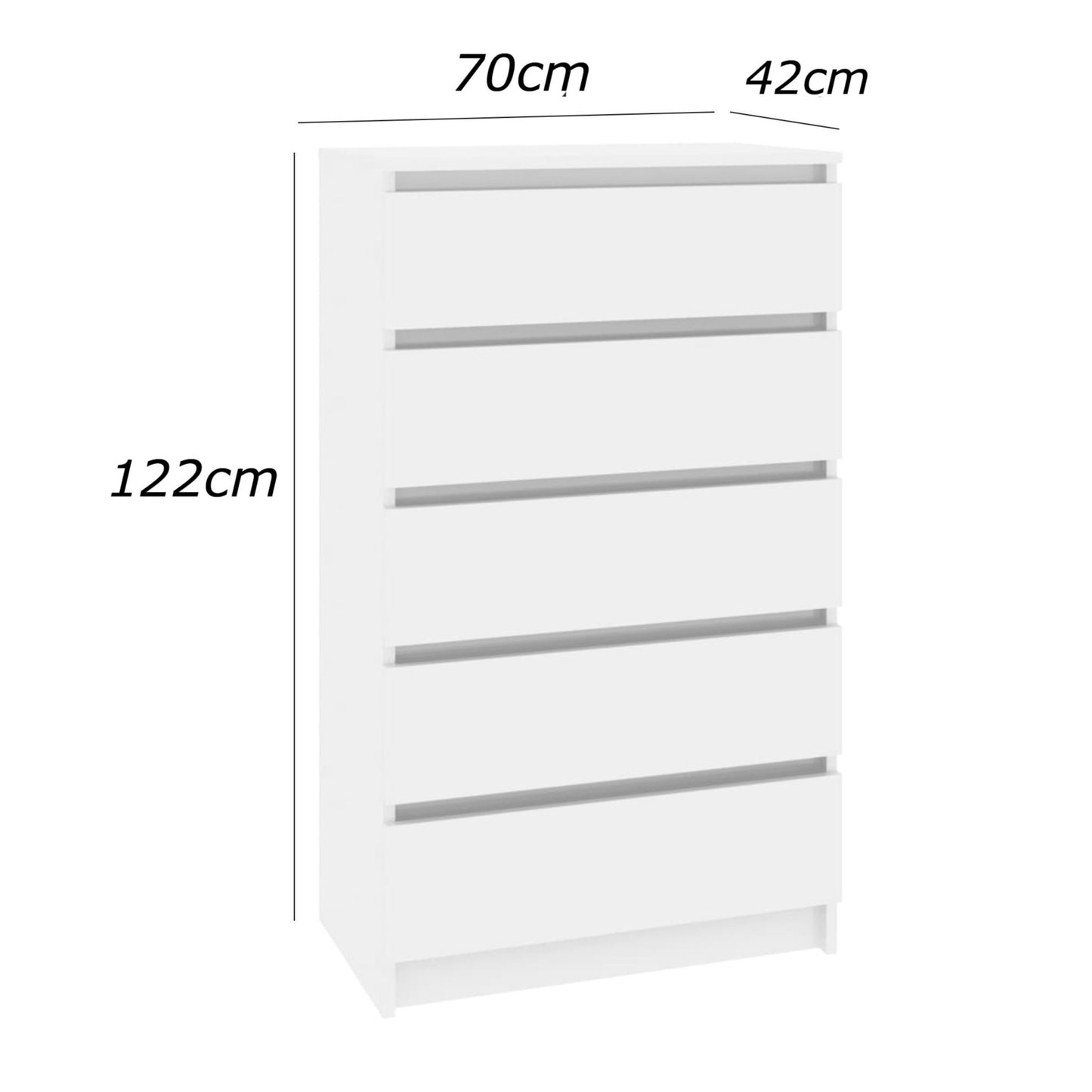 وحدة أدراج 122×42سم - FAN849