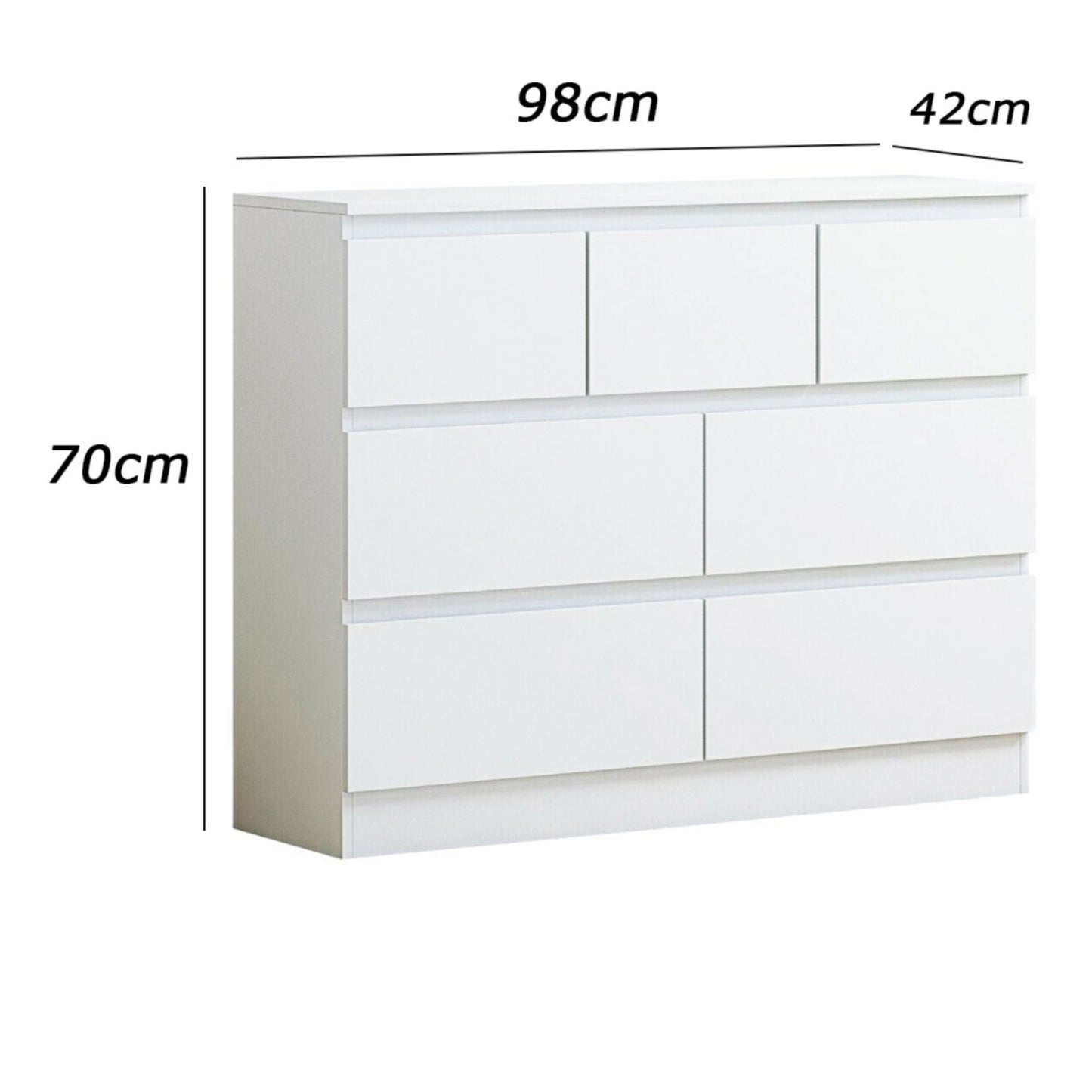 وحدة أدراج 98×70سم - FAN892