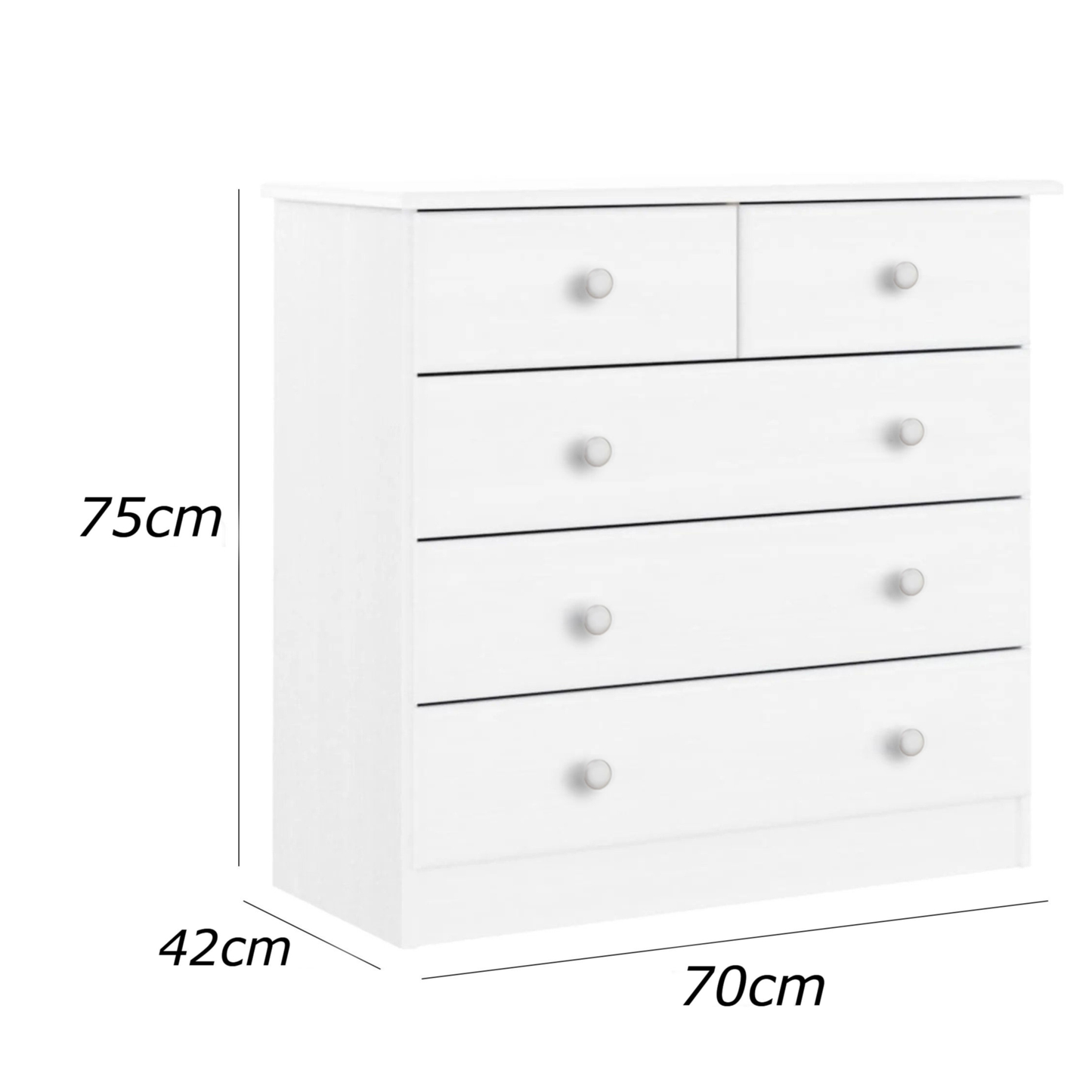 وحدة أدراج 75×70سم - FAN734