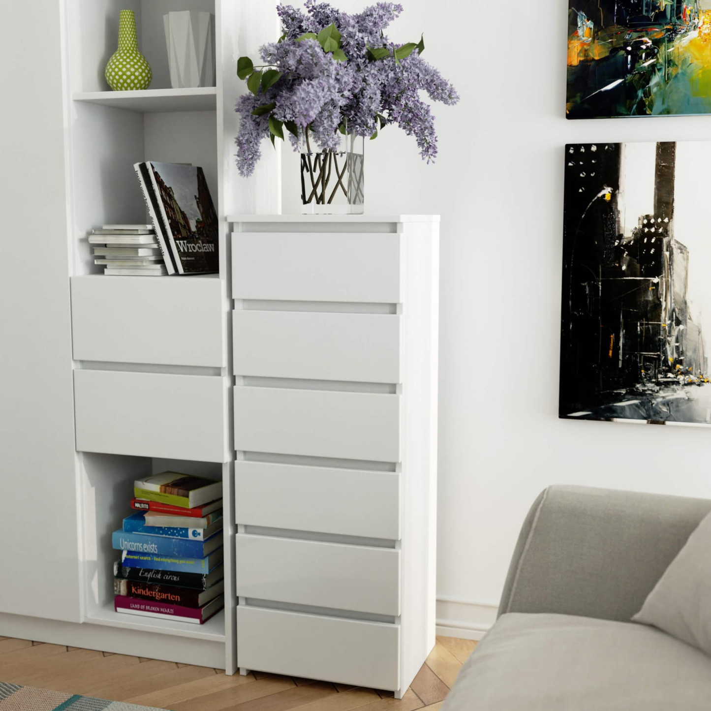 وحدة أدراج 114×40سم - FAN751