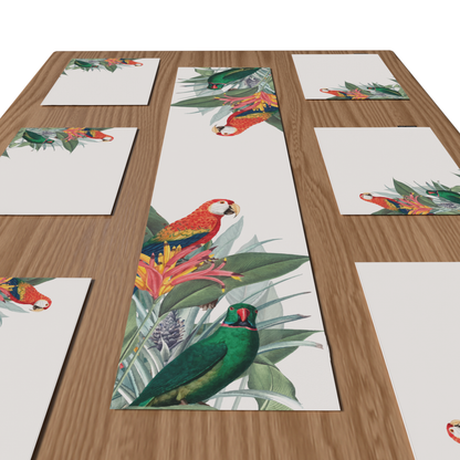 Runner and coaster set - 7 pieces - ROM17