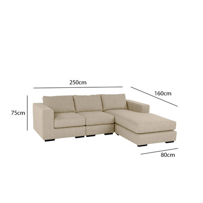 Corner sofa 250 x 160 cm - Fud15