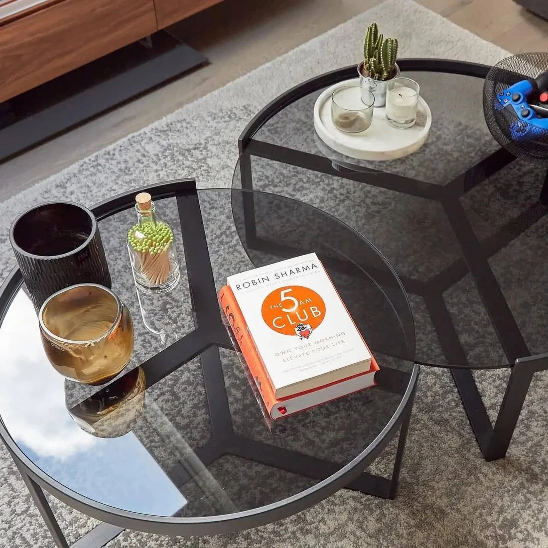 Coffee tables set - 2 pieces - HIN238