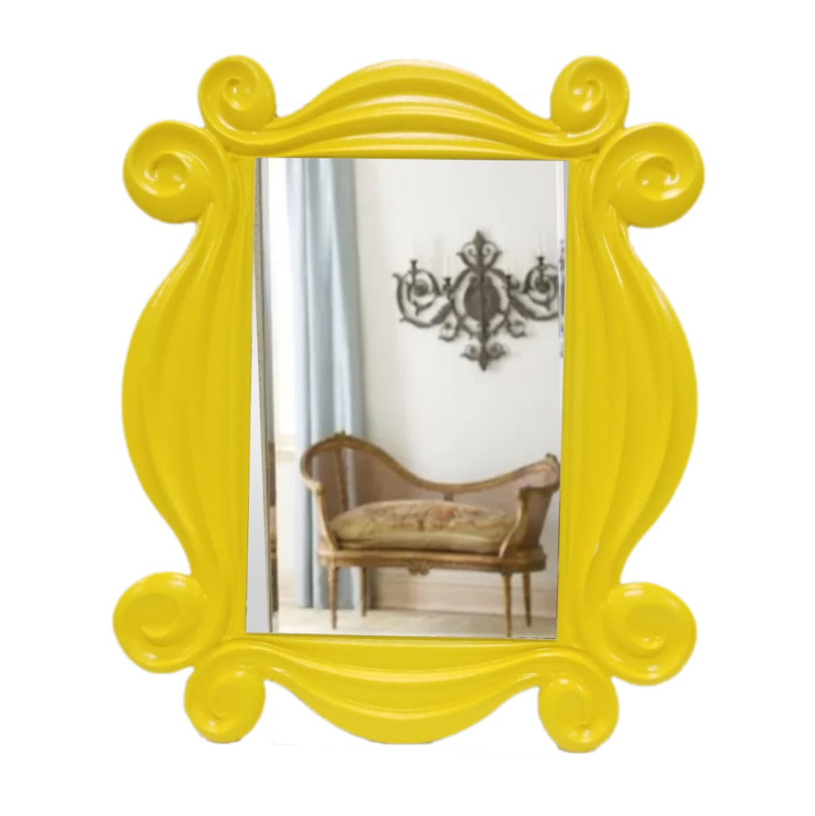 Wall Mirror - Yellow Frame 48x60cm - HOS11