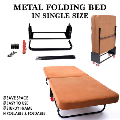 Steel Folding Bed 190 x 80cm - MIO6