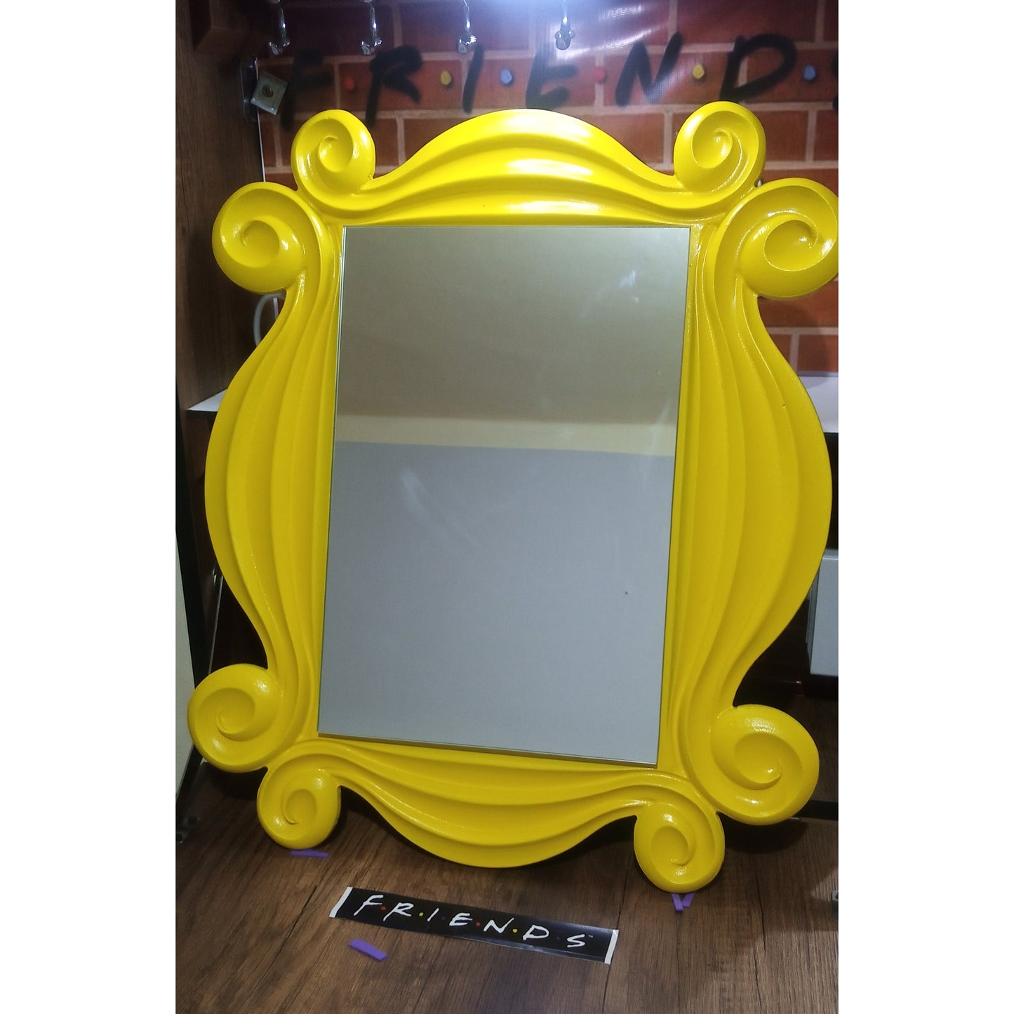 Wall Mirror - Yellow Frame 48x60cm - HOS11