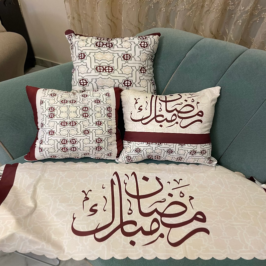 طقم كوشن مع رانر