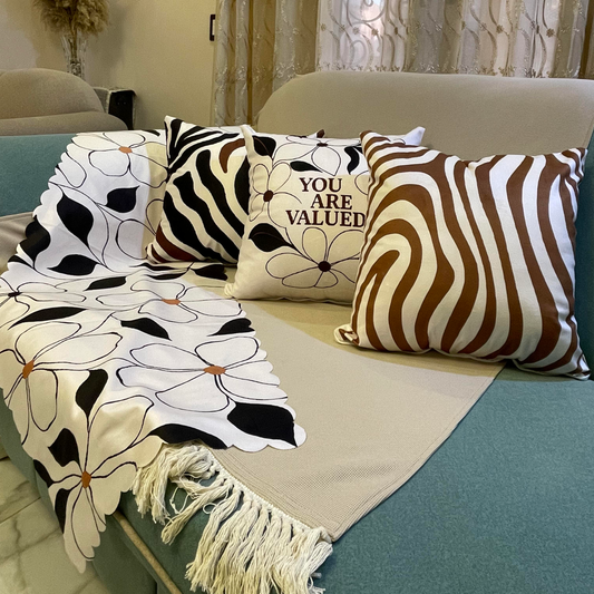 طقم كوشن مع رانر