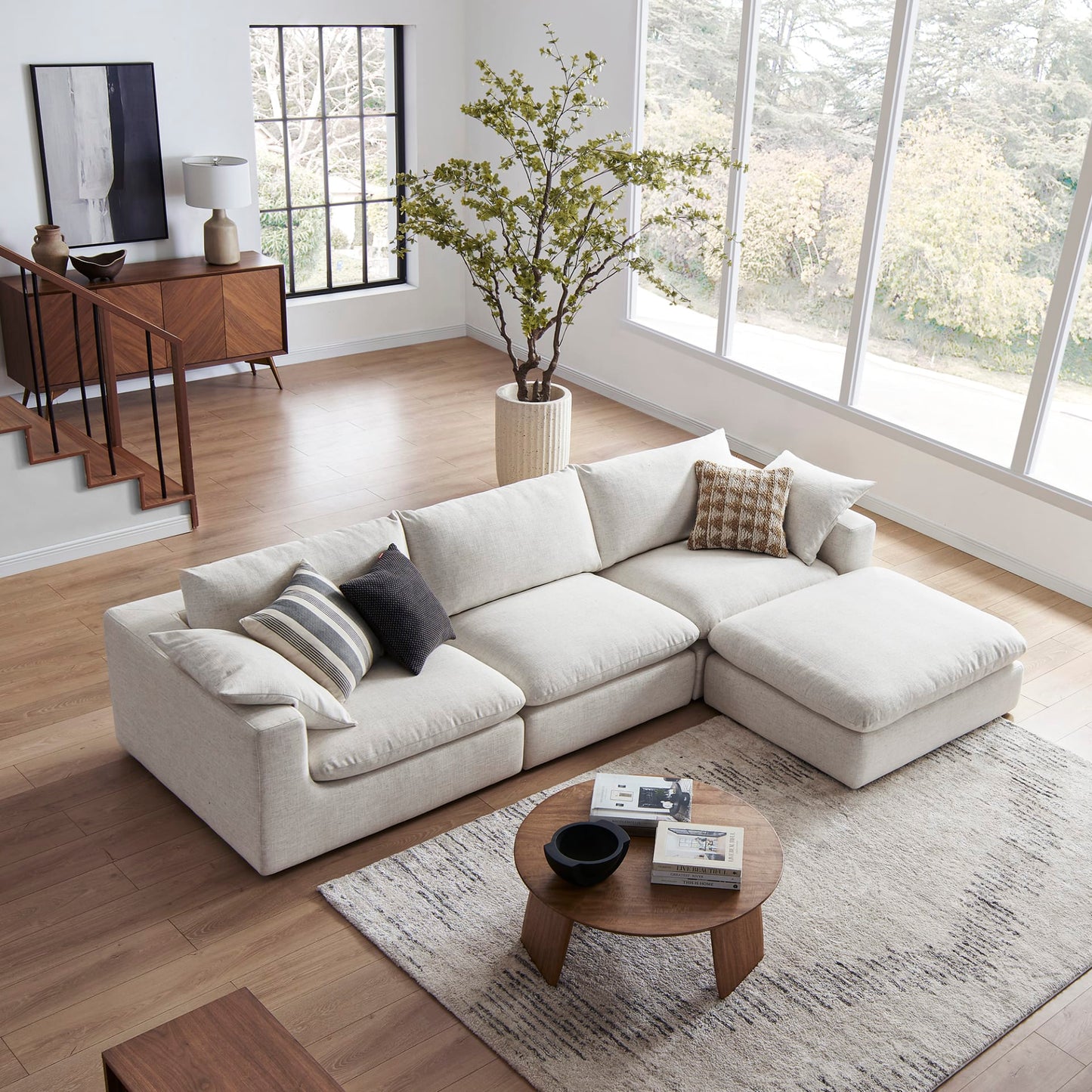 Corner sofa 220 x 160 cm - KEY05-F