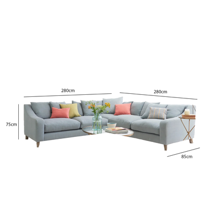  sofa Corner 280 x 280 cm - Multiple colors - KM93