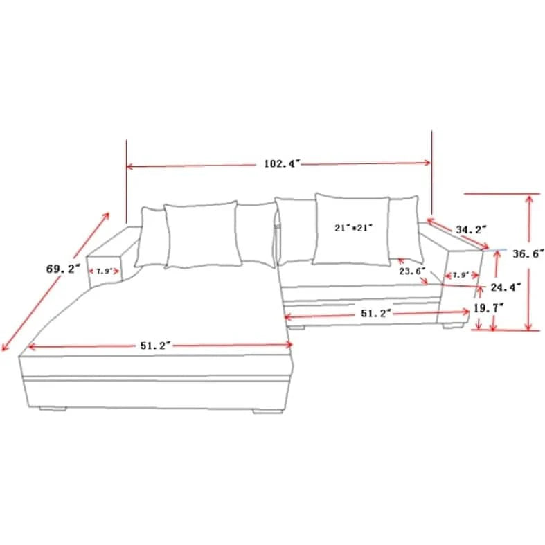 ركنة خشب زان 260×175سم - HMS7