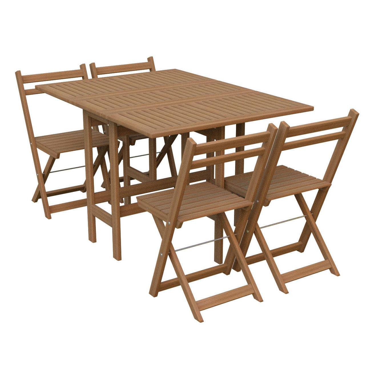 طاولة طعام خارجية خشب زان 123×92سم - MNR46