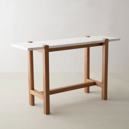 Natural wood console 120 x 35 cm - HOS64