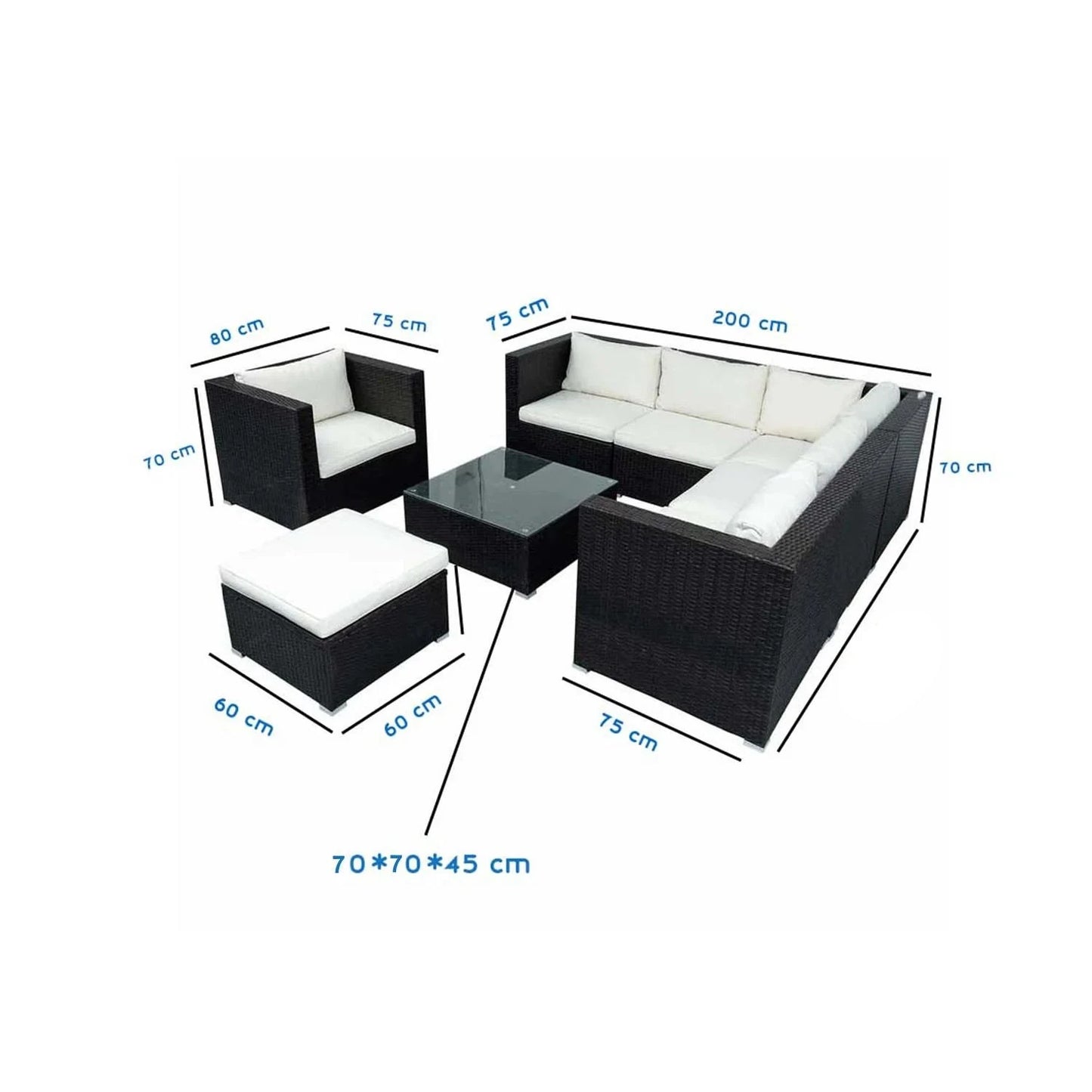 Outdoor Furniture Set - 4 Pieces - ORN54