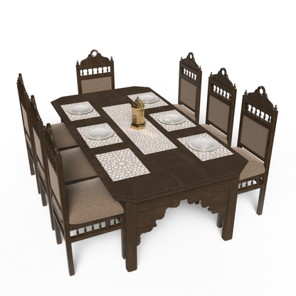 Runner and coaster set - 7 pieces - ROM34
