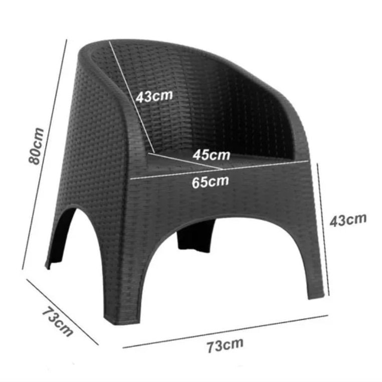 Outdoor furniture set - 5 pieces - FRS11