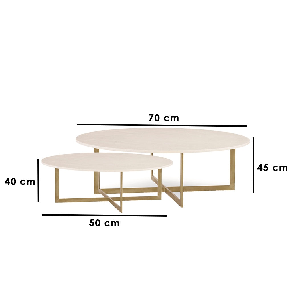 Coffee tables set - 2 pieces - STAR64