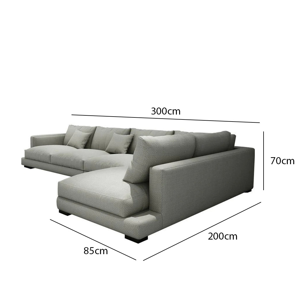 Beech Wood Corner Sofa 200 X 300 Cm